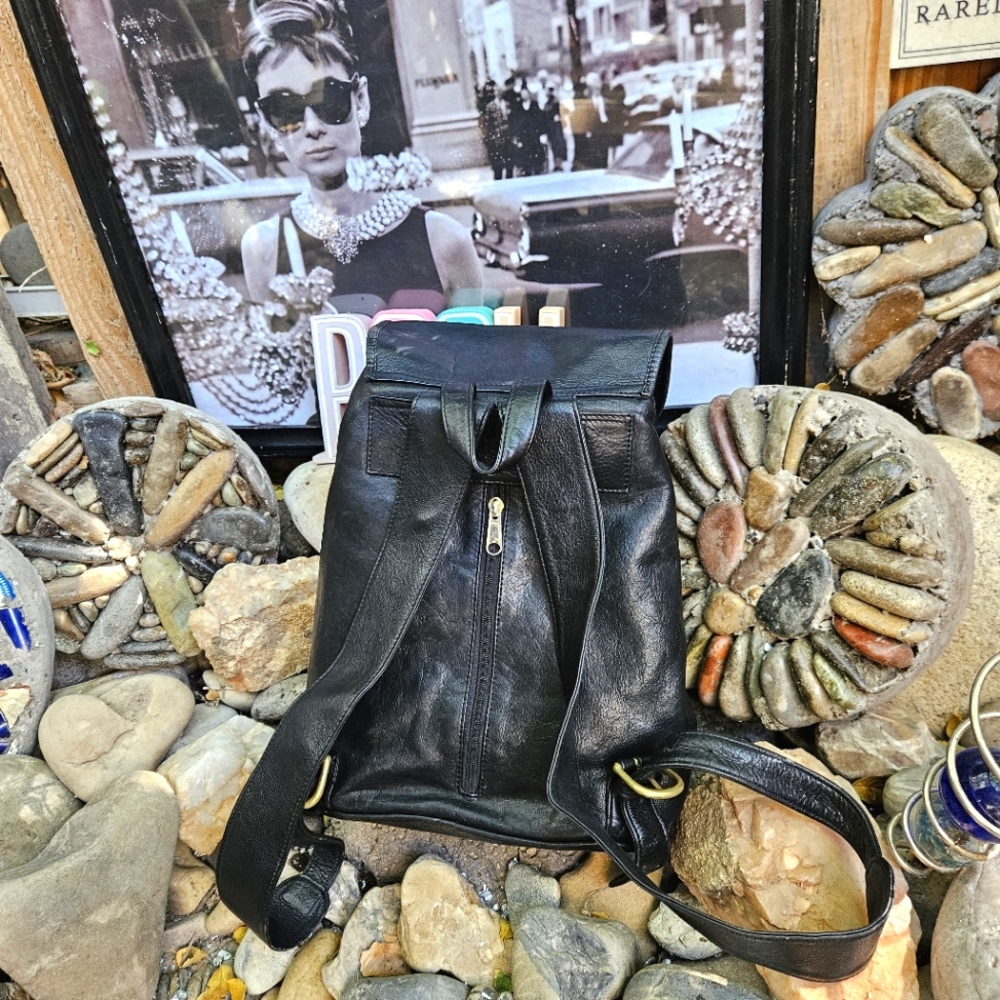 Boulder Ridge Shafmaster Leather Company leather backpack purse - Picture 4 of 12